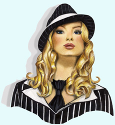 Damen-Trilby